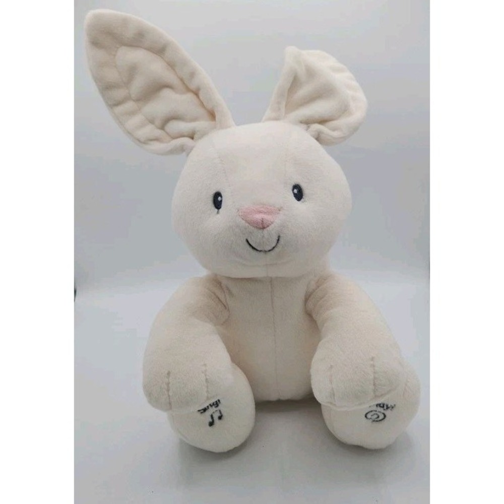 GUND Baby Flora Bunny 12" Animated Peek-A-Boo Singing Plush Toy